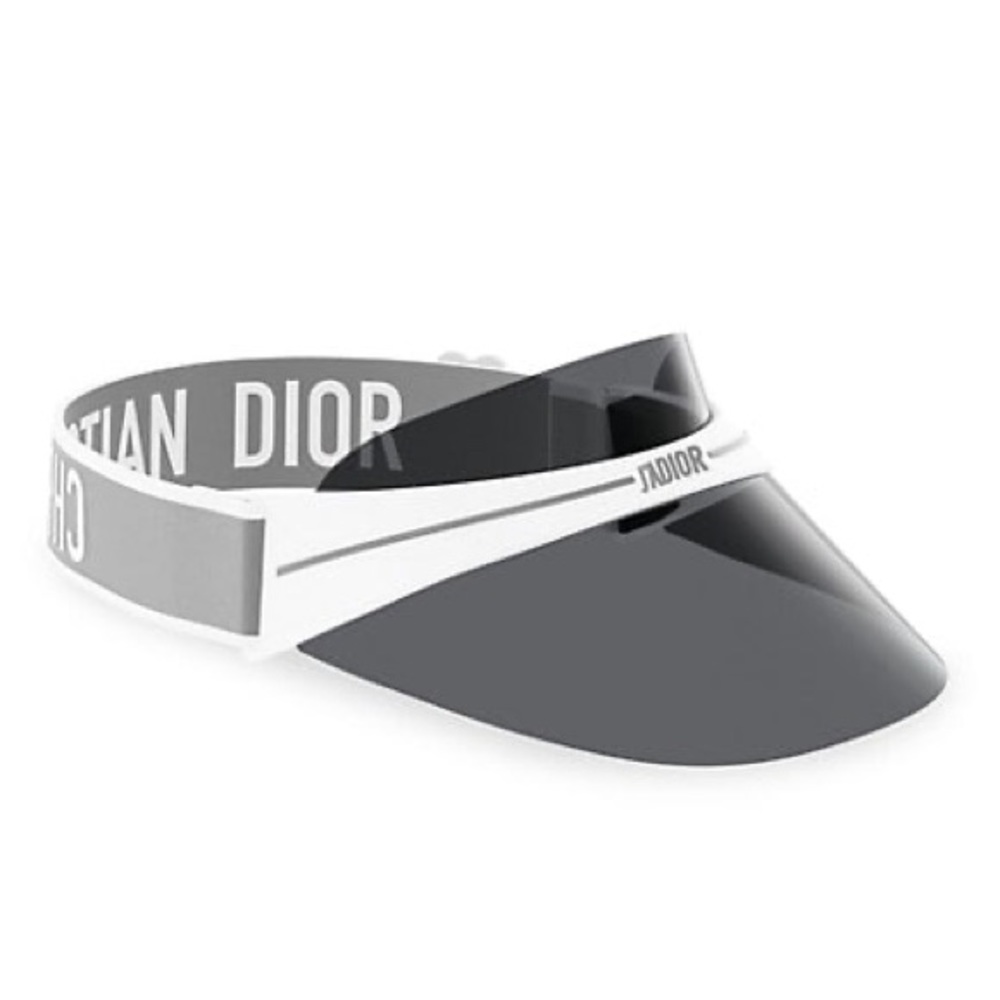 NEW Dior DiorClub1 Visor - Grey / White